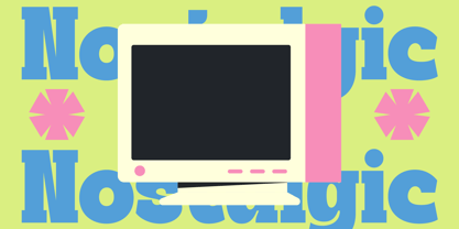 Gritty Retro Font Poster 2