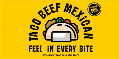 Ditha Pocky Font Poster 2