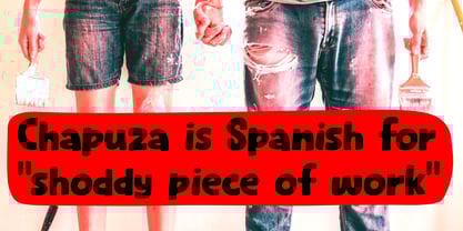 Chapuza Font Poster 2