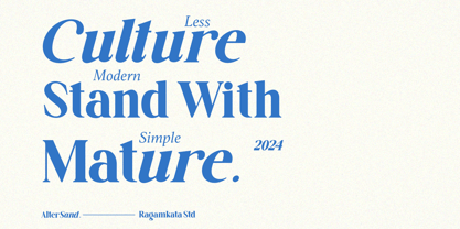 Alter Sand Font Poster 2