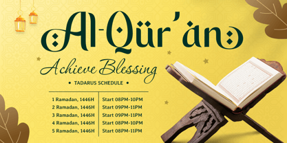 Khalifah Font Poster 7