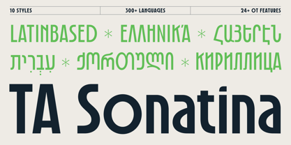 TA Sonatina Font Poster 1