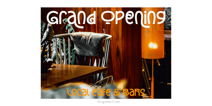 Degolas Font Poster 7