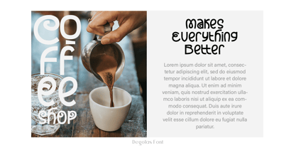 Degolas Font Poster 9
