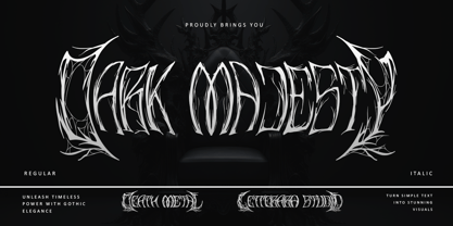 Dark Majesty Font Poster 1