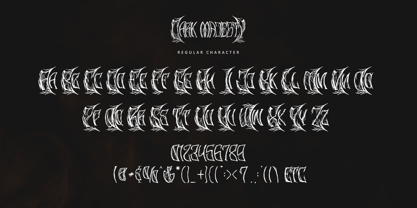Dark Majesty Font Poster 7