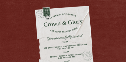 Royale Couture Font Poster 7