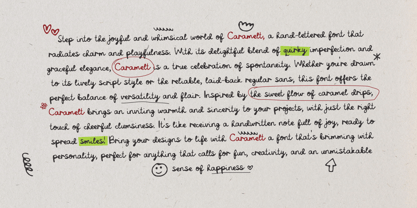 Caramelt Font Poster 3