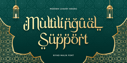 Riyad Malik Font Poster 12