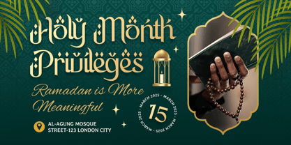 Riyad Malik Font Poster 4