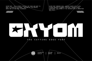 Oxyom Font Poster 1