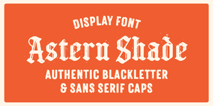Astern Shade Font Poster 1