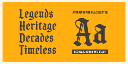 Astern Shade Font Poster 8