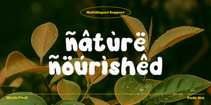 Qizzle Floof Font Poster 8