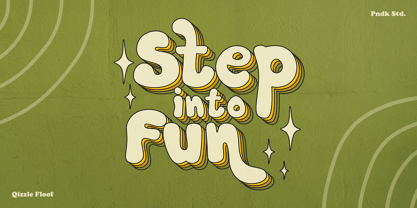 Qizzle Floof Font Poster 4