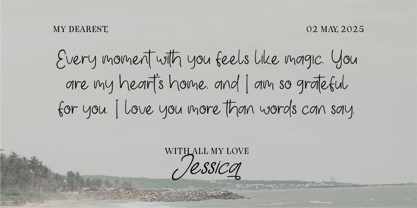 CF Vellithia Style Font Poster 5