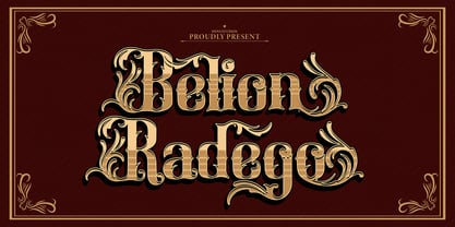 Belion Radego Font Poster 1