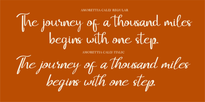 CF Amorettia Cally Font Poster 5