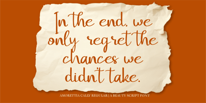 CF Amorettia Cally Font Poster 8