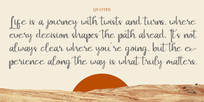 CF Amorettia Cally Font Poster 2