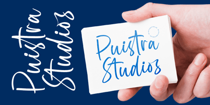 Bright Nastury Font Poster 7