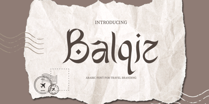 Balqiz Font Poster 1