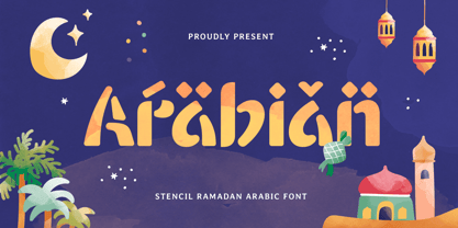Arabian Font Poster 1