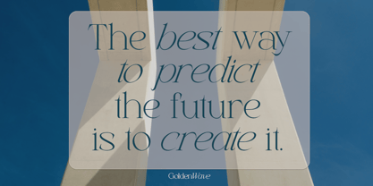 Golden Wave Font Poster 10