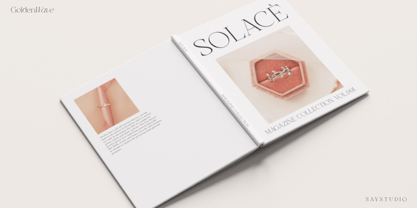 Golden Wave Font Poster 4