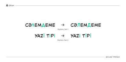 QR Eles Font Poster 5