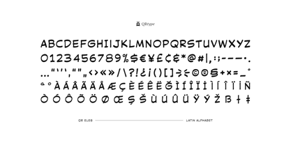 QR Eles Font Poster 3