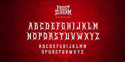 Frost Scream Font Poster 11