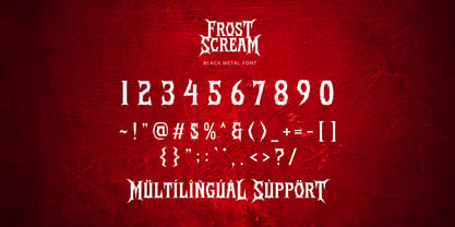 Frost Scream Font Poster 12
