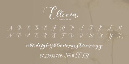Ellovia Font Poster 11