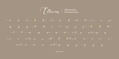 Ellovia Font Poster 12