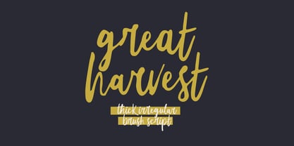 Great Harvest Font Poster 1