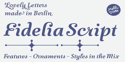 Fidelia Script Font Poster 1