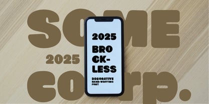 Brockless Font Poster 3