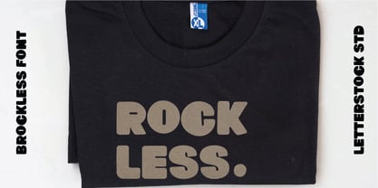 Brockless Font Poster 2