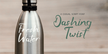 CF Dashing Twist Font Poster 8
