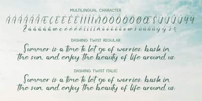 CF Dashing Twist Font Poster 6