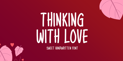 Thinking With Love Font Poster 1