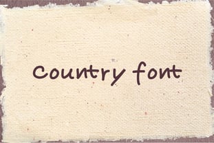 Country Font Handwritten font Font Poster 1