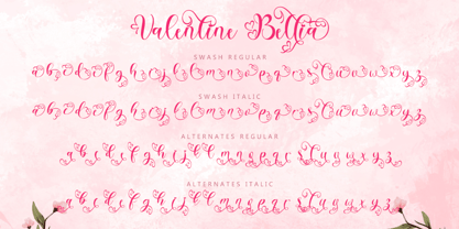 Valentine Bellia Font Poster 9