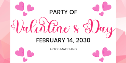 Valentine Bellia Font Poster 3