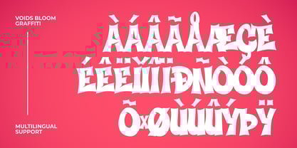 Voids Bloom Font Poster 4