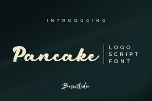 Pancake Font Poster 1