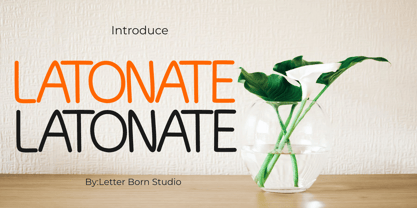 Latonate Font Poster 1