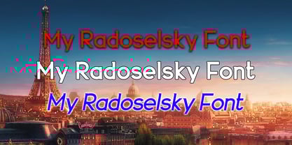 Radoselsky Strong Font Poster 7