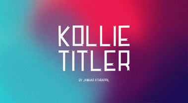 Kollie Titler Font Poster 1